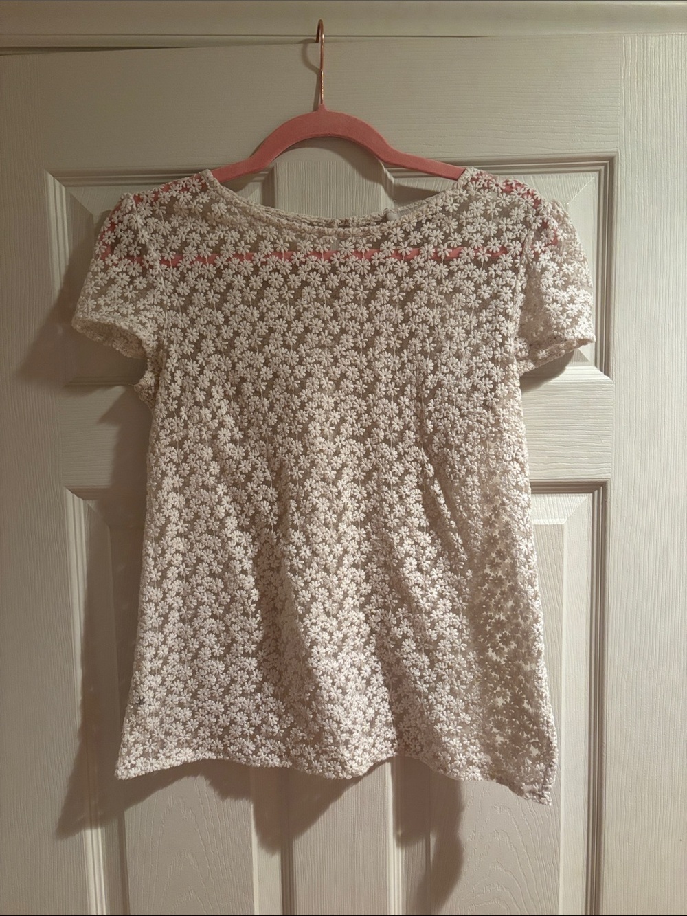 Floral creme colored Loft blouse